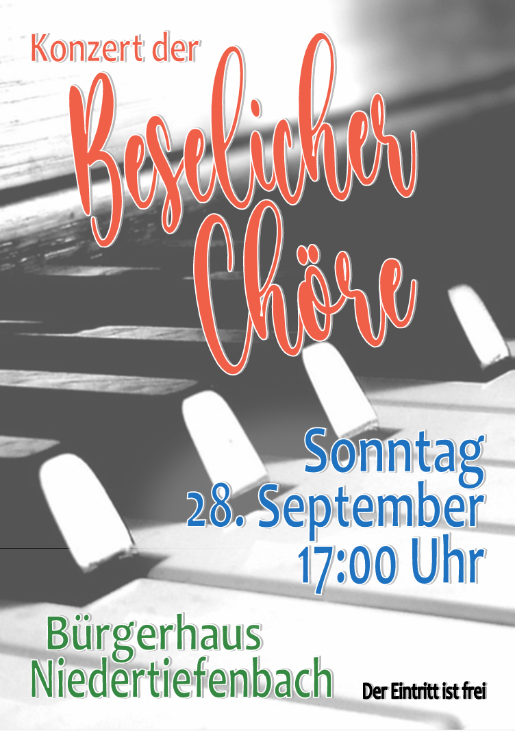 Konzert der Beselicher Chöre