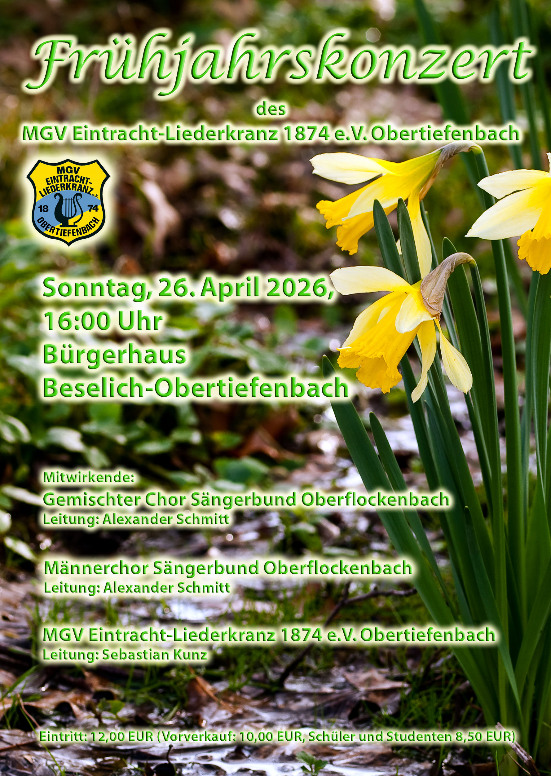 Frühjahrskonzert MGV Eintracht-Liederkranz 1874 e.V. Obertiefenbach